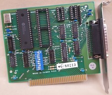 Vintage ISA 8 bit DB25 Male Serial Card - IBM XT PC Amiga Bridgeboard 8088 5150 picture