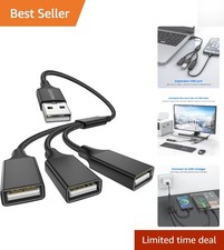 Braided 3-Port USB Expander – Effortlessly Connect Multiple Devices Anywhere picture