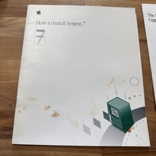 Original Macintosh How to Install System 7 Manual and Insert Apple Computer Inc picture
