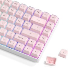 113 Key Pink Cute Custom Jelly Keycaps OEM Profile For MX Switches Keyboard picture