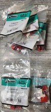 PANDUIT - 5 Individual ￼Packages Mini-Com Mod - Cat5e Jack - Red - CJ5E88TRD picture