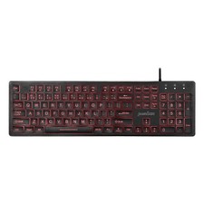 Perixx PERIBOARD-317RGB Wired Backlit USB Keyboard - Big Print Letter picture