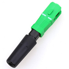 100Pcs Ftth Optical Fiber Cable Connector Quick Assembly Adapter SC APC Covered picture