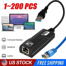 USB 3.0 Gigabit Ethernet LAN RJ45 1000Mbps Network Adapter For Windows PC LOT picture