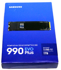 Samsung 1TB 990 EVO Plus PCIe 5.0 x2 4.0 x4 M.2 Internal SSD 100% Health picture