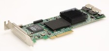 LSI AMCC PowerPC PPC405CR 9690SA-8I SAS SATA PCIe RAID Low Profile Controller. picture