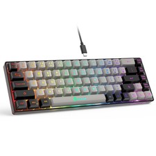 GEODMAER 65% Gaming Keyboard, Wired Backlit Mini Keyboard, Ultra-Compact Anti... picture