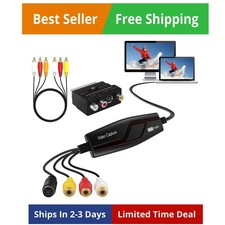 VHS to Digital Converter,Video Capture Card Device,VHS VCR Hi8 Mini DV to Mac... picture