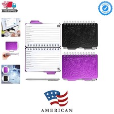 2 Pcs Mini Password Book with Alphabetical Tabs Metal Password Keeper Book Po... picture