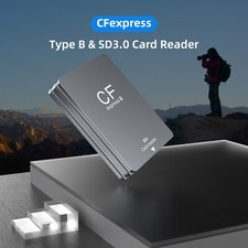 High-Speed CFexpress Type B&SD Dual-Slot Card Reader-USB 3.2 For Digital Cameras picture