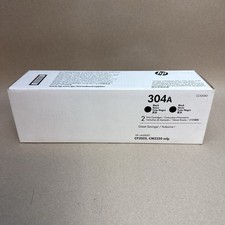 Genuine HP 304A CC530AD Black Toner Cartridge 2-Pack OEM New Sealed Box picture