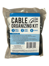 12 Piece Cord Management & Organizer Kit - Organizes & Holds up to 24 Cables picture