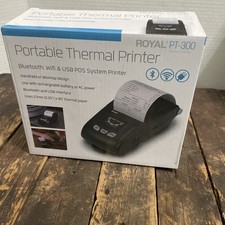 NEW Royal PT-300 Portable Thermal Printer - Monochrome Bluetooth Wifi USB picture