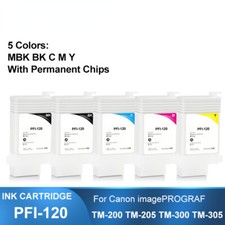 PFI-120 Ink Cartridge With Chips For Canon TM-200TM-205 TM-300 TM-305 5Color/Set picture