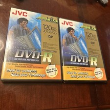 JVC DVD-R 4.7GB Lot of 2 New & Sealed Movie Box Recordable Discs Version 2.0 picture
