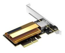 10Gbs PCIe Network Ethernet Card - PCIe x1 -Desktop  - Full & Half Brackets picture