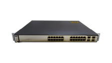 Cisco Catalyst 3750G WS-C3750G-24PS-S 24 Port PoE 10/100/1000 Gigabit Switch picture