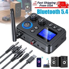 RX/TX Bluetooth 5.4 Transmitter Receiver 3.5mm AUX TV Home Stereo Audio Adapter+ picture
