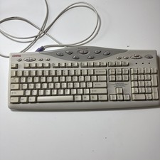 Compaq Internet Keyboard KB-0133 PS/2 Vintage Beige Wired picture