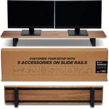 Moodular Wooden Monitor Stand Desk Organizer Large 45.6