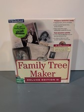 Vintage 1997 Broderbund Family Tree Maker Deluxe Edition III CD-ROM - New & Seal picture