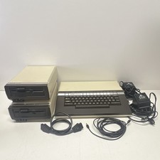 Vintage Atari 1200XL Home Computer Bundle w/ Two 1050 Disk Drives & Power Blocks picture