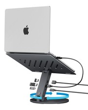 Spigen Swivel Adjustable ArcDock Laptop Stand LD204H w/ Integrated USB Hub picture