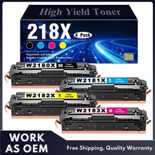 4-Pack 218X Toner Cartridges with Chip Compatible for HP Pro MFP 3301sdw 3301fdw picture