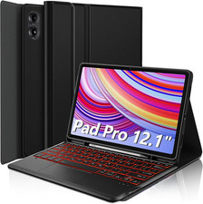 Touchpad Keyboard Case for Xiaomi Redmi Pad Pro 12.1 Inch 2024, 7 Colors Backlig picture