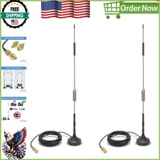 4G/5G External Magnetic Antenna - 7 dBi Signal Booster with SMA & TS9 Connectors picture