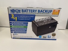 TRIPP-LITE UPS 550 ECO550UPS Battery Backup Surge Protector - Complete In Box picture