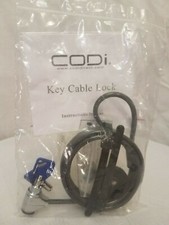 NEW CODi Key Cable Lock - for Laptop / Notebook, 6 Foot Galvinized Steel Cable picture