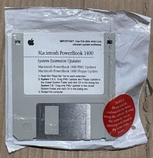 Macintosh PowerBook 1400 • System Extension Updates Floppy Disc Sealed picture