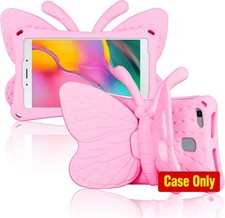 Case for Galaxy Tab A 8.0 2019, 3D Cartoon Butterfly Kickstand, Shockproof Bumpe picture