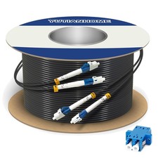 500ft LC to LC Armored Fiber Cable, Single Mode picture