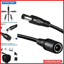 DC Power Extension Cable 6ft 12V 5.5mm x 2.1mm Male to Female For CCTV Camera picture