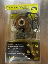 New Gear Head 5.0 mp hd video webcam 720p built in snapshot & microphone red picture
