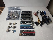 7 x GPU Riser PCE164P-N08 VER009S PCI-E 1X TO 16X ADAPTER LOT picture