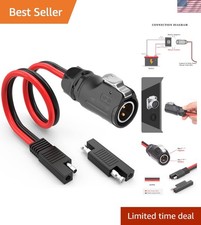 Reliable 10AWG SAE Adapter Cable for Solar Panel and RV Power Systems picture