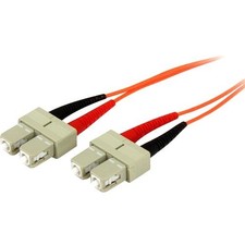 StarTech 3m Multimode Duplex 50/125 OFNP Plenum Fiber Optic Cable - SC/SC picture