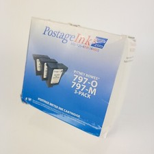 PostageInk.com 797-0 797-M Red Ink Cartridge for Mailstations K700 & K7M0 3 Pack picture