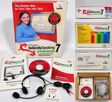 Dragon NaturallySpeaking 7 Standard ScanSoft PC CD Software Headset Complete  picture