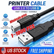 NEW USB 2.0 A TO B High Speed Printer Scanner Premium Cable Cord 1.5m Lot picture