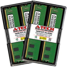 A-Tech 16GB 4x 4GB 1Rx8 PC4-19200R RDIMM DDR4 2400 MHz ECC REG Server Memory RAM picture