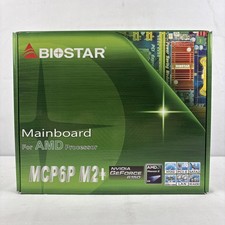 Biostar Mainboard MCP6P M2+ DDR2 S-ATA 2  NVIDIA GeForce 6150 New In Box picture