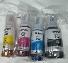 Epson 502 Ink Bottle Combo for ECO-TANK ET-Printers 4 Pack Black & 3 Color picture