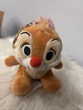 Disney Parks Chip N Dale's Dale Bag Charm Plush Keychain picture