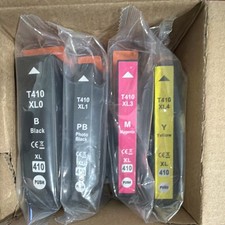 Mileko Compatible 410XL Ink Cartridge 4-Pack for Epson New Chip picture
