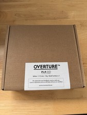 Overture PLA Professional 3D Printer Filament, White, 1.75mm, 1kg (1100202395) picture
