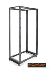 StarTech.com 4POSTRACK42 4-Post 42U Mobile Open Frame Server Rack, 19in 42U picture